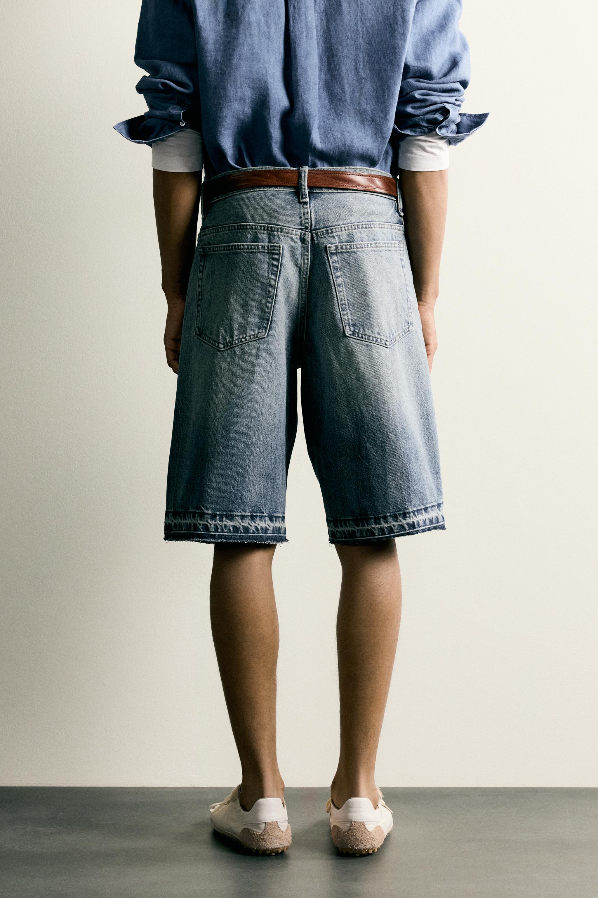 RELAXED FIT DENIM SHORTS